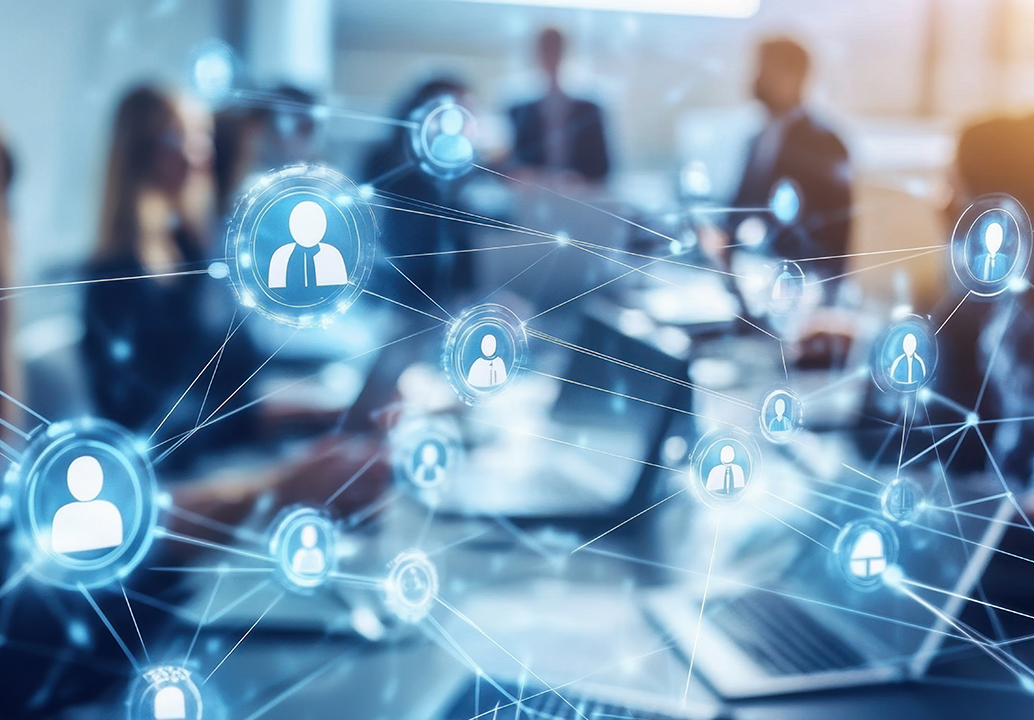 Abstract digital networking connections